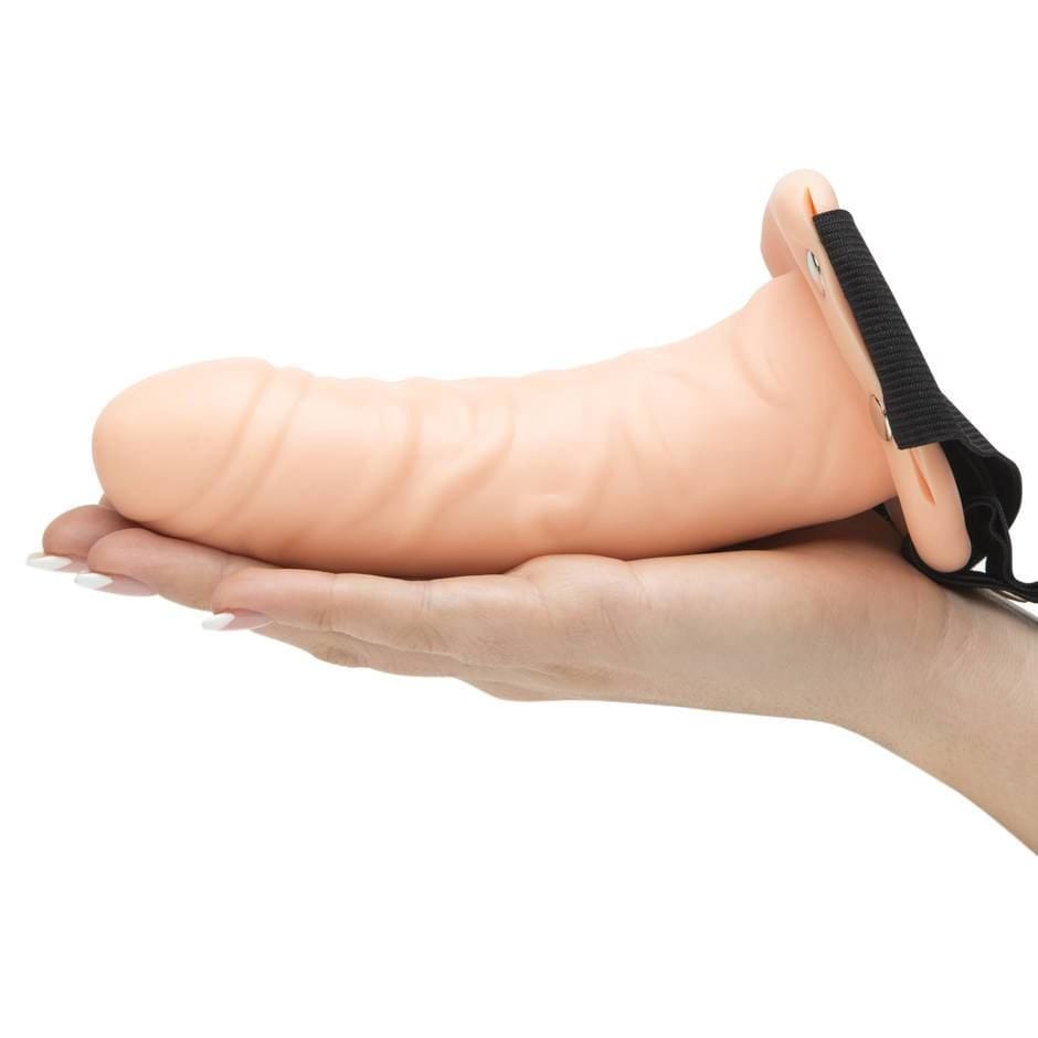 Kinx Strap On Dildo & Harness Vibrating Dildo Strap On Sex Toy Hollow 6.5" Pegging Discreet Delivery