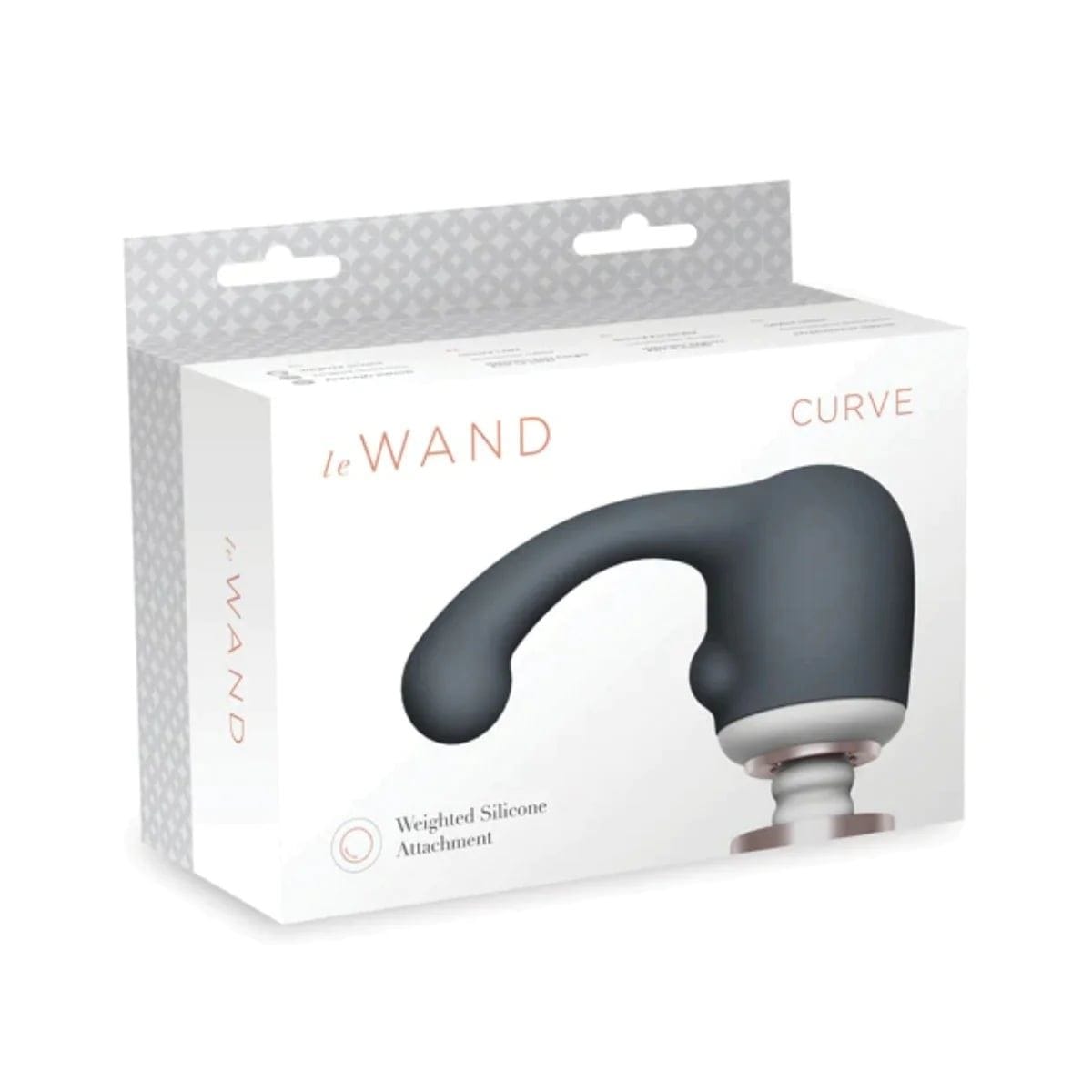 Le Wand G Spot Vibrator Le Wand Curve Weighted Silicone Attachment Grey - Body-Safe Silicone