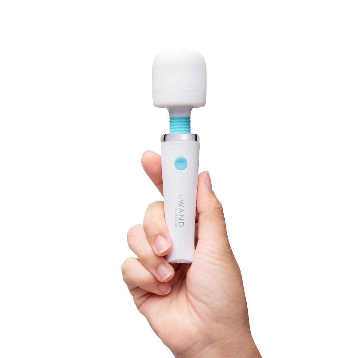 Le Wand Wand Vibrators Le Wand Classique Mini Vibrating Wand Massager White - Multiple Vibration