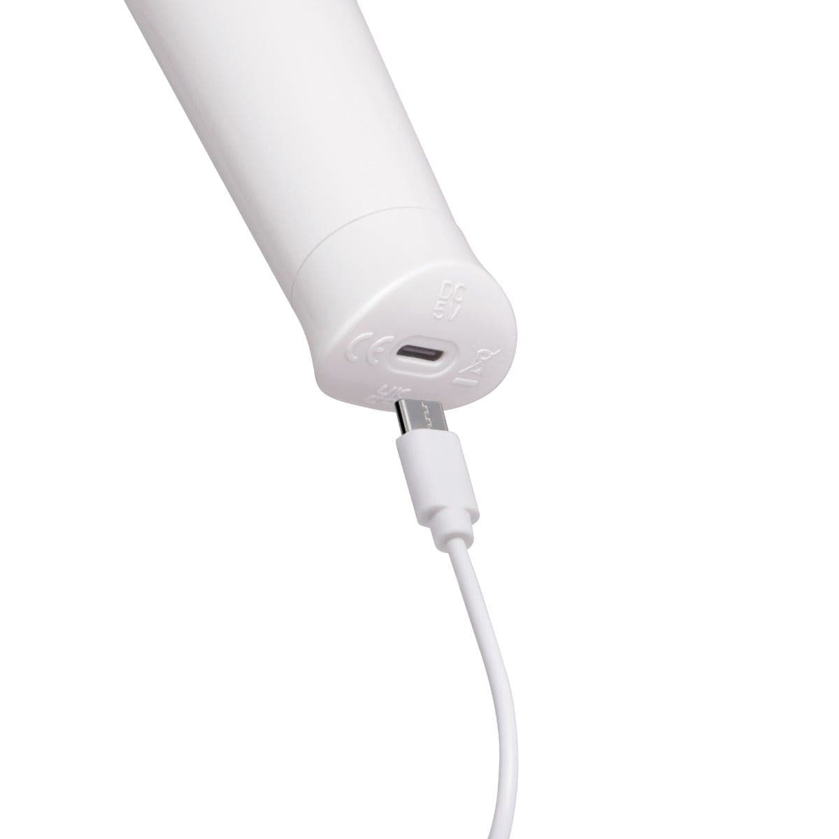 Le Wand Wand Vibrators Le Wand Classique Petite Vibrating Wand Massager White - Multiple Vibration