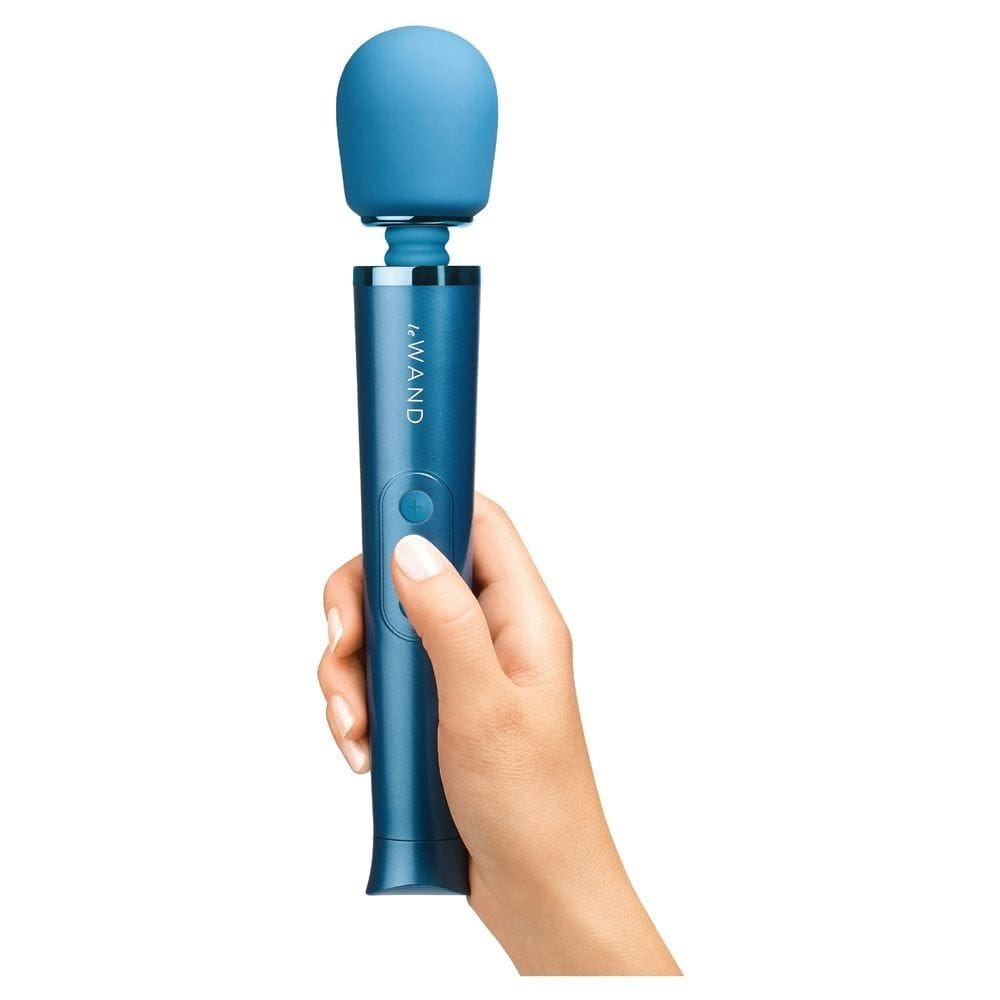 Le Wand Wand Vibrators Le Wand Le Wand Petite Rechargeable Massager Blue - Multiple Vibration Modes