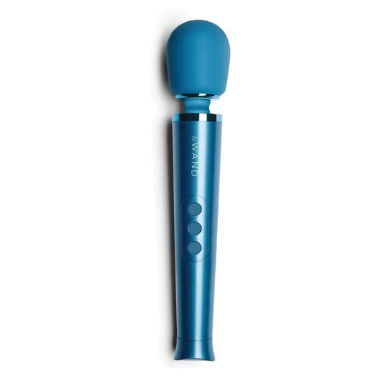 Le Wand Wand Vibrators Le Wand Le Wand Petite Rechargeable Massager Blue - Multiple Vibration Modes