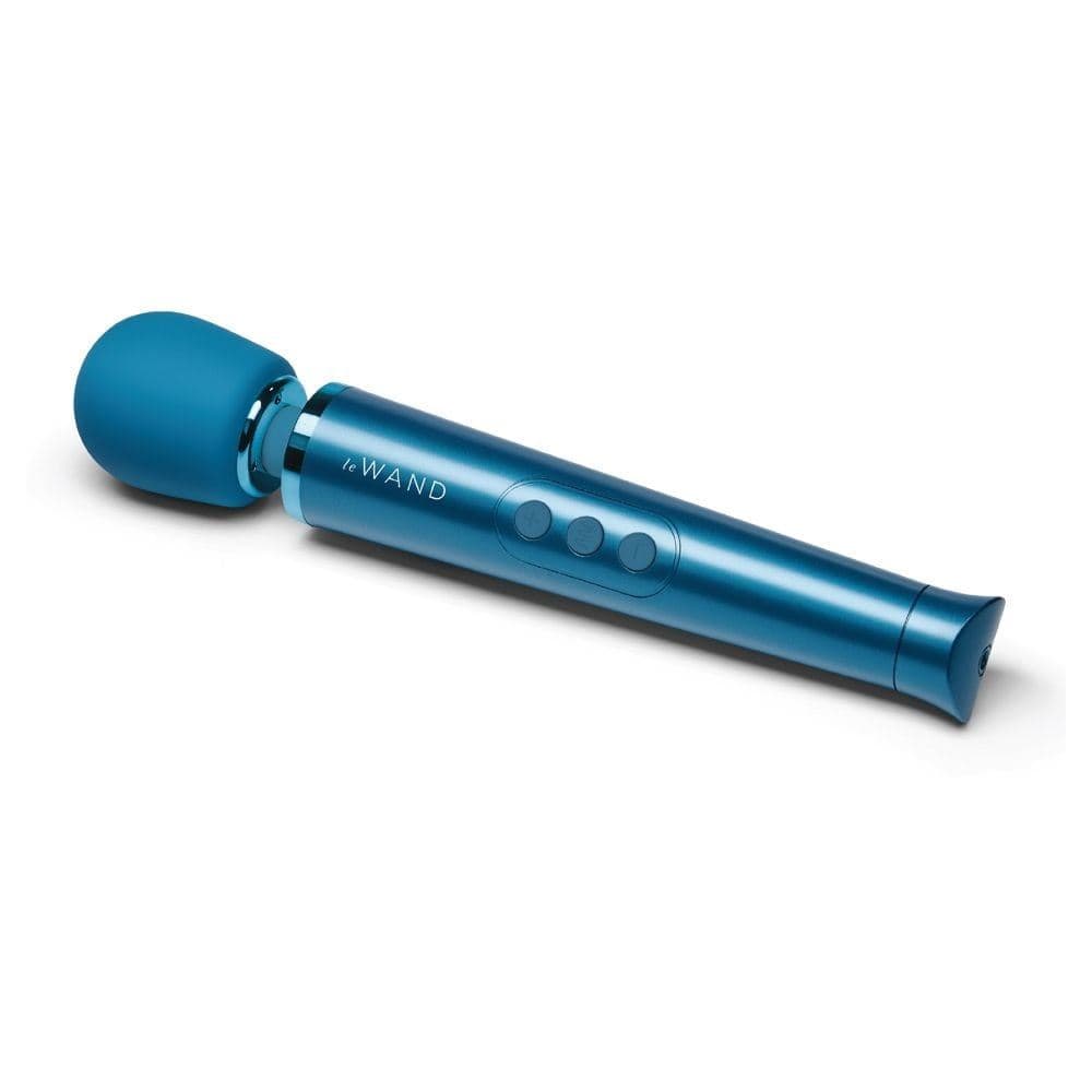 Le Wand Wand Vibrators Le Wand Le Wand Petite Rechargeable Massager Blue - Multiple Vibration Modes