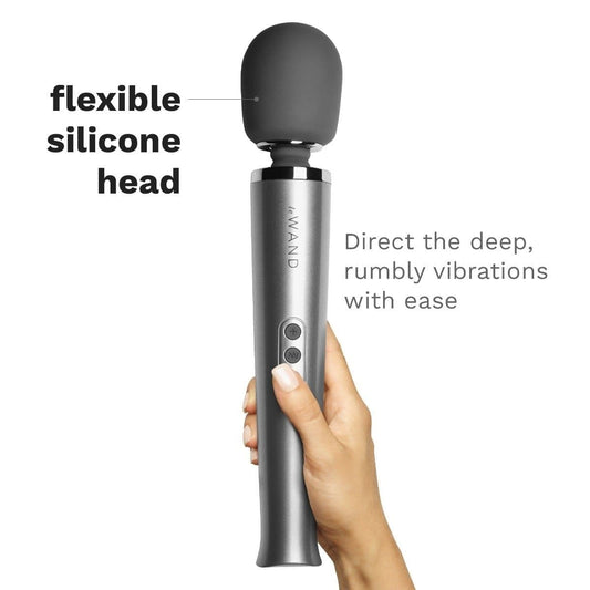Le Wand Wand Vibrators Le Wand Rechargeable Massager Grey - Multiple Vibration Modes, USB Rechargeable