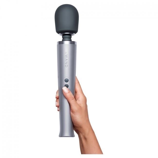 Le Wand Wand Vibrators Le Wand Rechargeable Massager Grey - Multiple Vibration Modes, USB Rechargeable