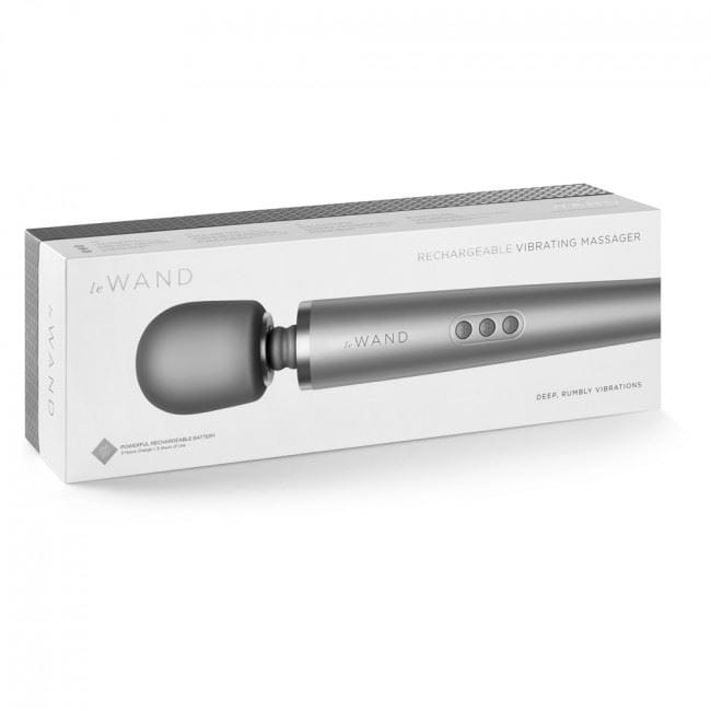 Le Wand Wand Vibrators Le Wand Rechargeable Massager Grey - Multiple Vibration Modes, USB Rechargeable