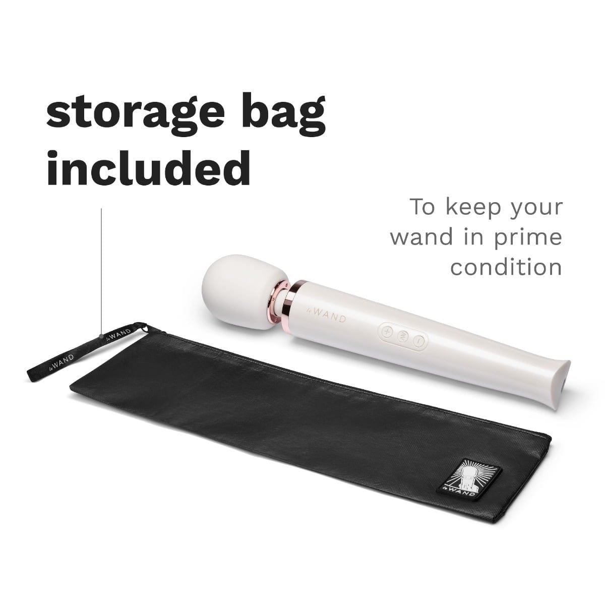 Le Wand Wand Vibrators Le Wand Rechargeable Massager White - Multiple Vibration Modes, USB Rechargeable