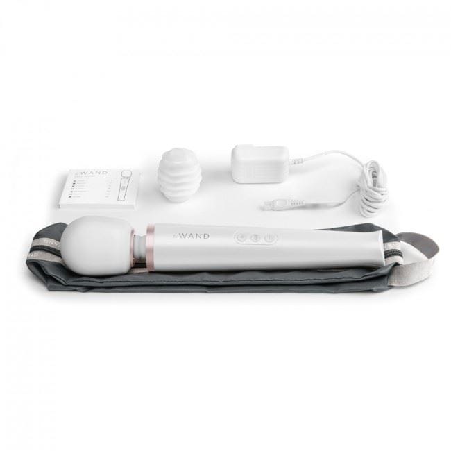 Le Wand Wand Vibrators Le Wand Rechargeable Massager White - Multiple Vibration Modes, USB Rechargeable