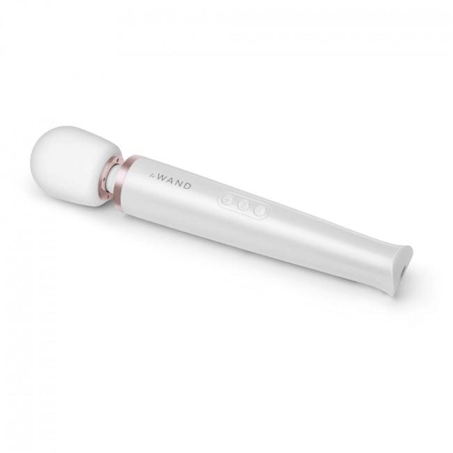Le Wand Wand Vibrators Le Wand Rechargeable Massager White - Multiple Vibration Modes, USB Rechargeable