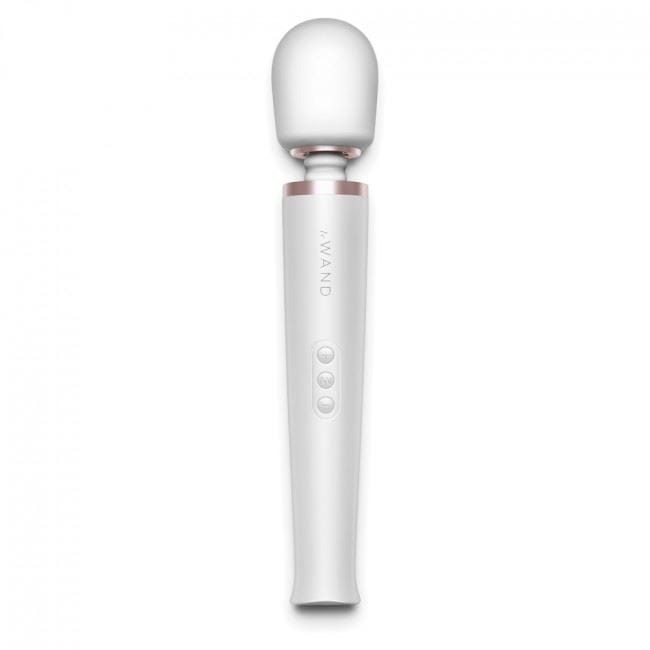 Le Wand Wand Vibrators Le Wand Rechargeable Massager White - Multiple Vibration Modes, USB Rechargeable