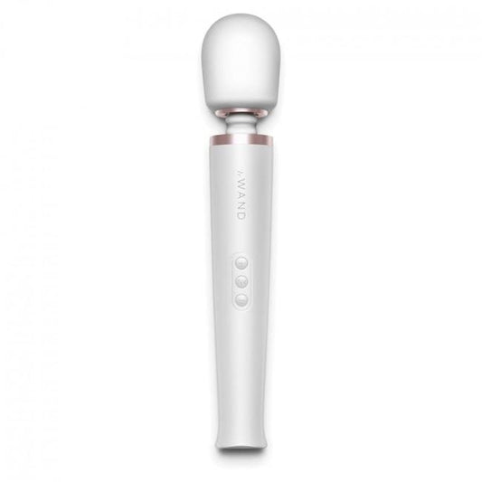 Le Wand Wand Vibrators Le Wand Rechargeable Massager White - Multiple Vibration Modes, USB Rechargeable