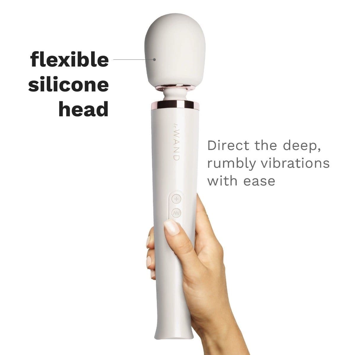 Le Wand Wand Vibrators Le Wand Rechargeable Massager White - Multiple Vibration Modes, USB Rechargeable