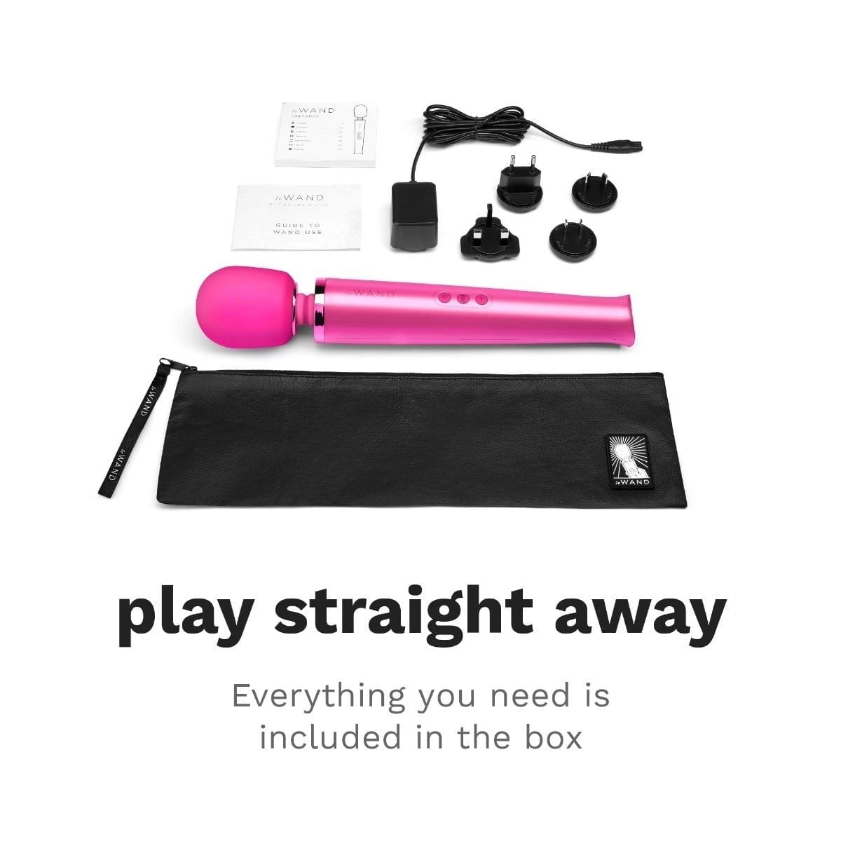 Le Wand Wand Vibrators Le Wand Rechargeable Vibrating Massager Magenta - USB Rechargeable