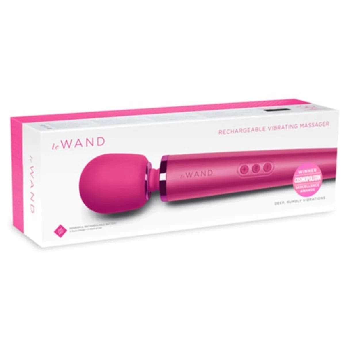 Le Wand Wand Vibrators Le Wand Rechargeable Vibrating Massager Magenta - USB Rechargeable
