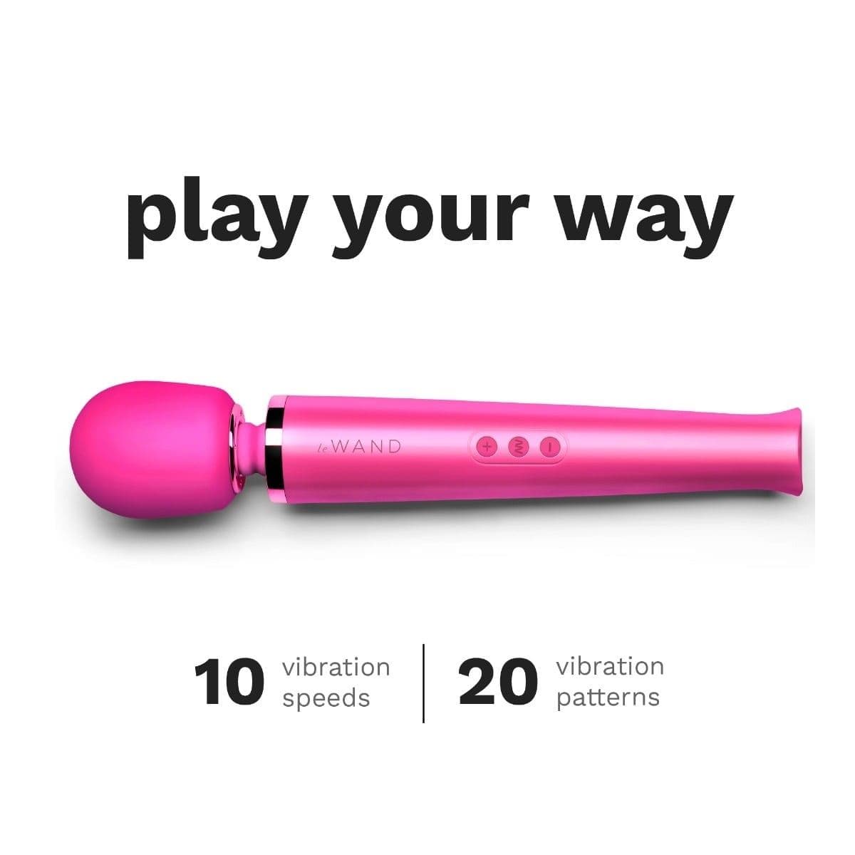 Le Wand Wand Vibrators Le Wand Rechargeable Vibrating Massager Magenta - USB Rechargeable