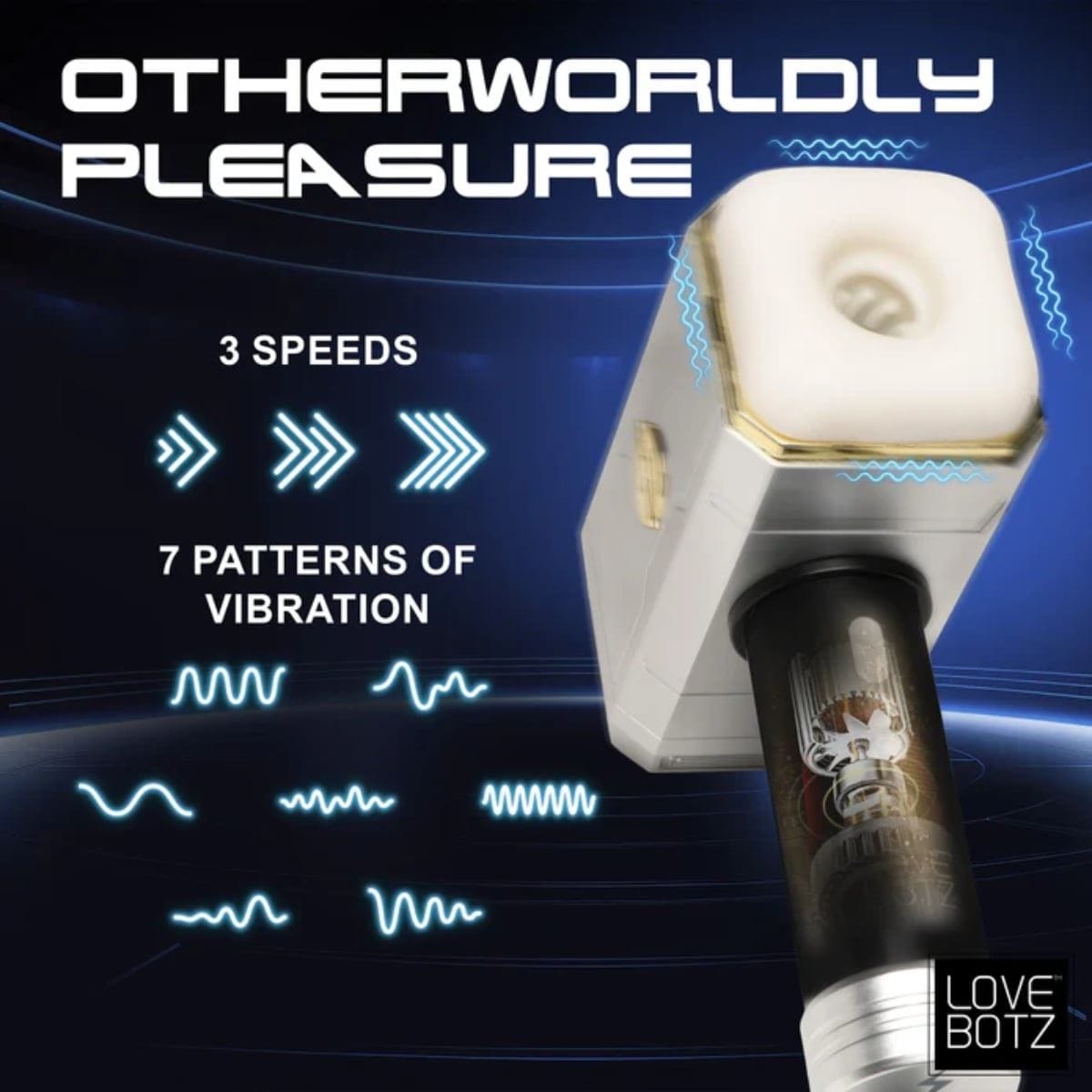 Lovebotz Male Masturbators Thunder Stroker Sucking Masturbator - Masturbator, Textured Sleeve Adult Toy