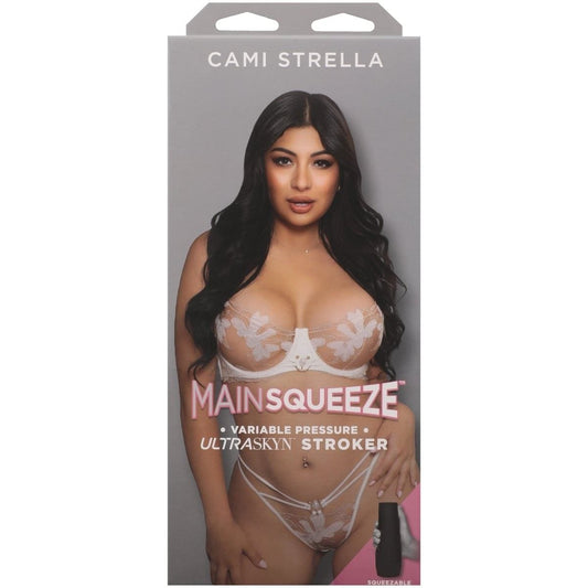 Main Squeeze Male Masturbators Main Squeeze Cami Strella Ultraskyn Stroker Pussy - Masturbator, Textured Sleeve