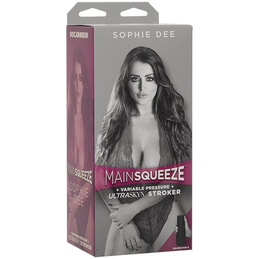 Main Squeeze Male Masturbators Main Squeeze Sophie Dee Vanilla - Textured Sleeve, Realistic Feel, Reusable