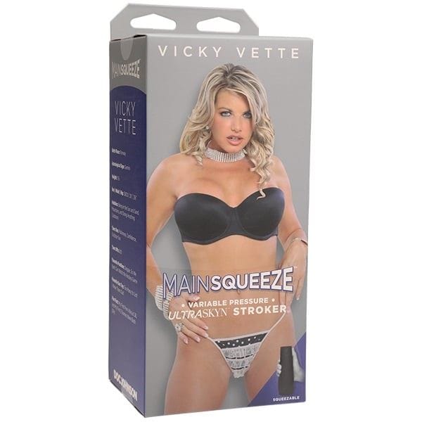 Main Squeeze Male Masturbators Main Squeeze Vicky Vette Pussy Vanilla Flesh - Textured Sleeve, Realistic Feel