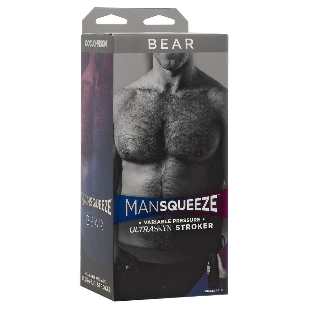 ManSqueeze Male Masturbators ManSqueeze Bear Vanilla - Textured Sleeve, Realistic Feel, Reusable Adult Toy