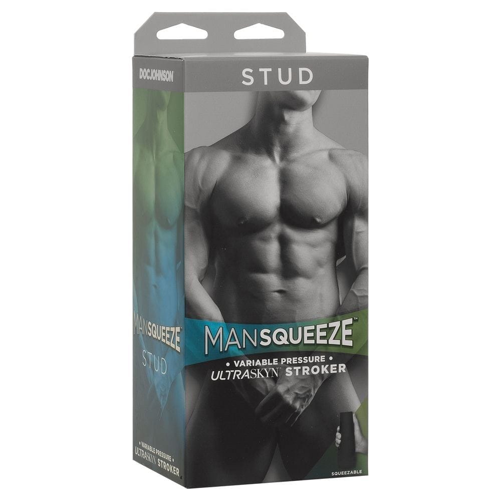 ManSqueeze Male Masturbators ManSqueeze Stud Vanilla - Textured Sleeve, Realistic Feel, Reusable Adult Toy
