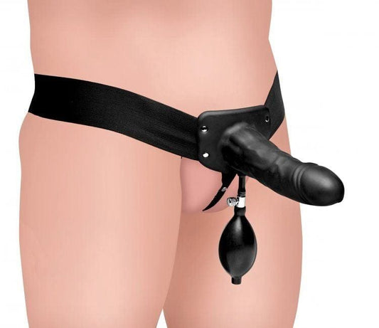 Master Series Strap On Dildo & Harness Master Series Pumper Inflatable Hollow Strap - hollow strap on, inflatable