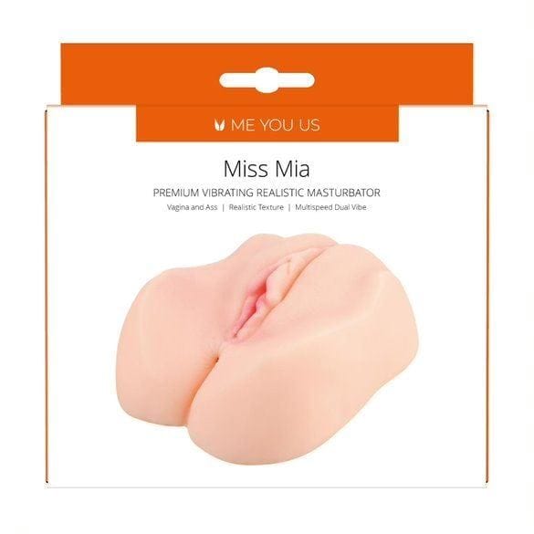 Me You Us Male Masturbators Me You Us Miss Mia Premium Vibrating Realistic Masturbator Flesh - Male