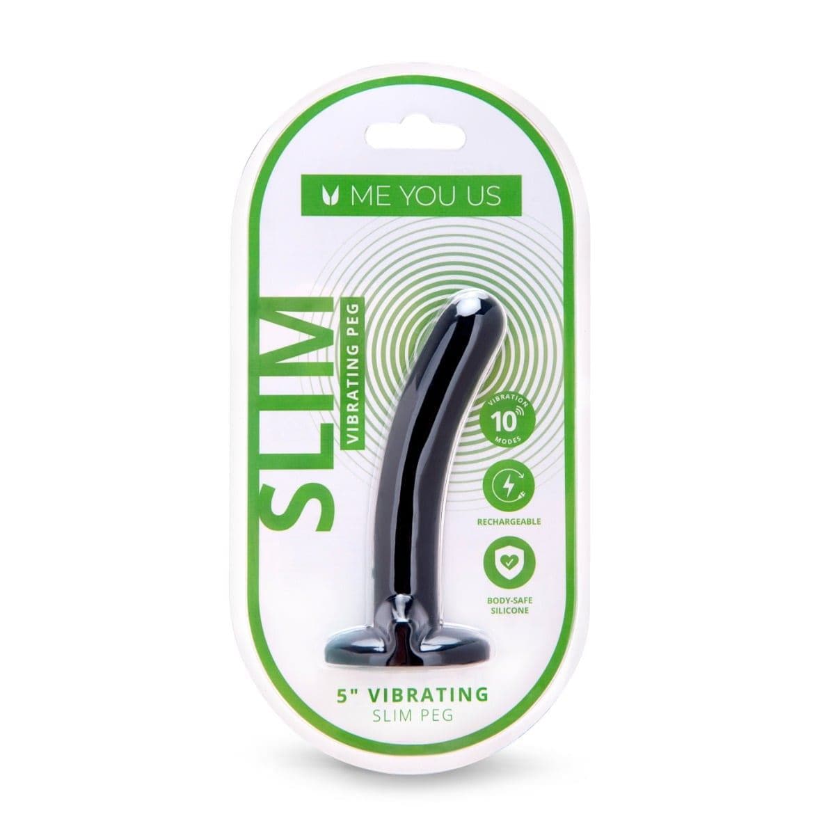 Me You Us Realistic Dildos Me You Us 5ich Vibrating Rechargeable Slim Beginners Peg Dildo