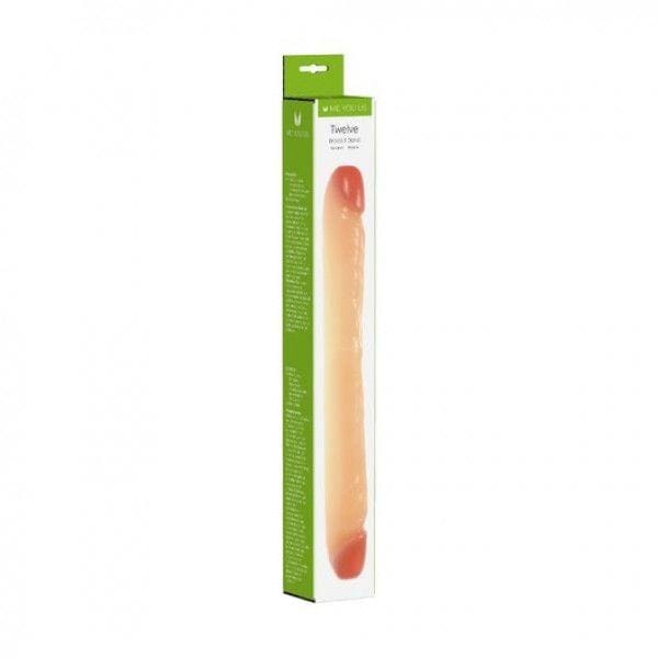 Me You Us Realistic Dildos Me You Us Twelve Double Dong Flesh 12in Double-Ended Dildo - 12 inch, Realistic