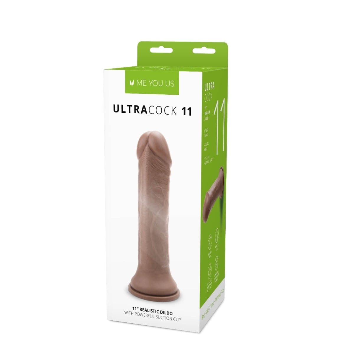 Me You Us Realistic Dildos Me You Us Ultra Cock 11inch Caramel Realistic Dildo - 11 inch, extra large