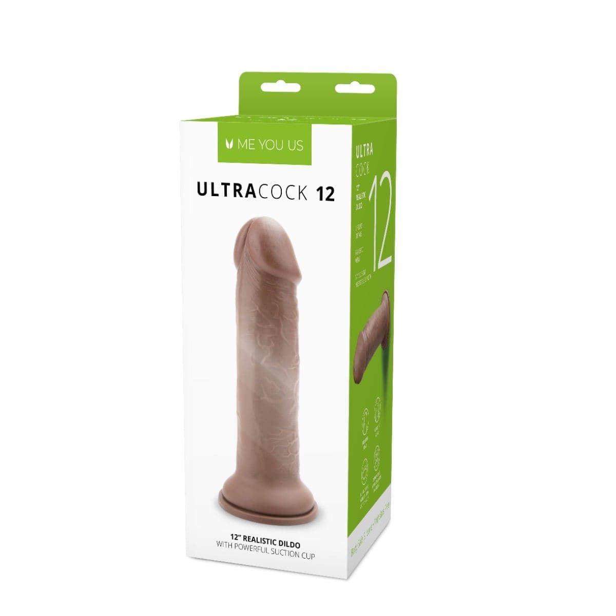 Me You Us Realistic Dildos Me You Us Ultra Cock 12inch Caramel Realistic Dildo - 12 inch, extra large
