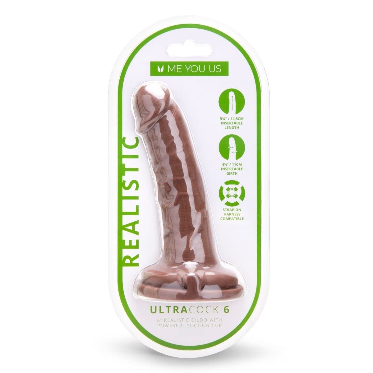Me You Us Realistic Dildos Me You Us Ultra Cock 6inch Caramel Realistic Dildo - 6 inch, Realistic