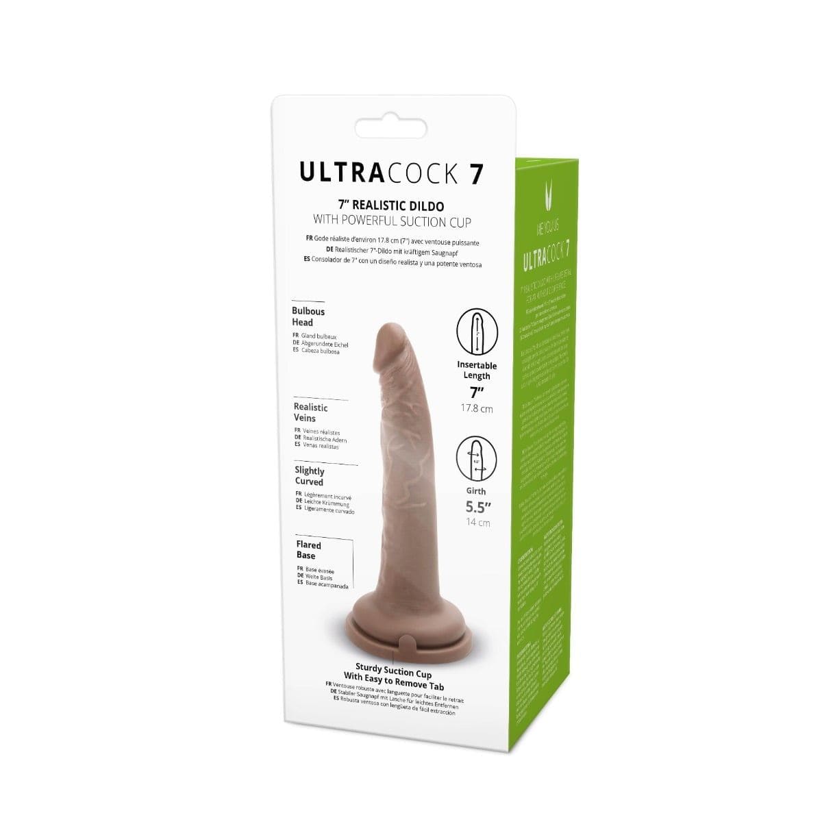 Me You Us Realistic Dildos Me You Us Ultra Cock 7inch Caramel Realistic Dildo - Dildo, Realistic Feel
