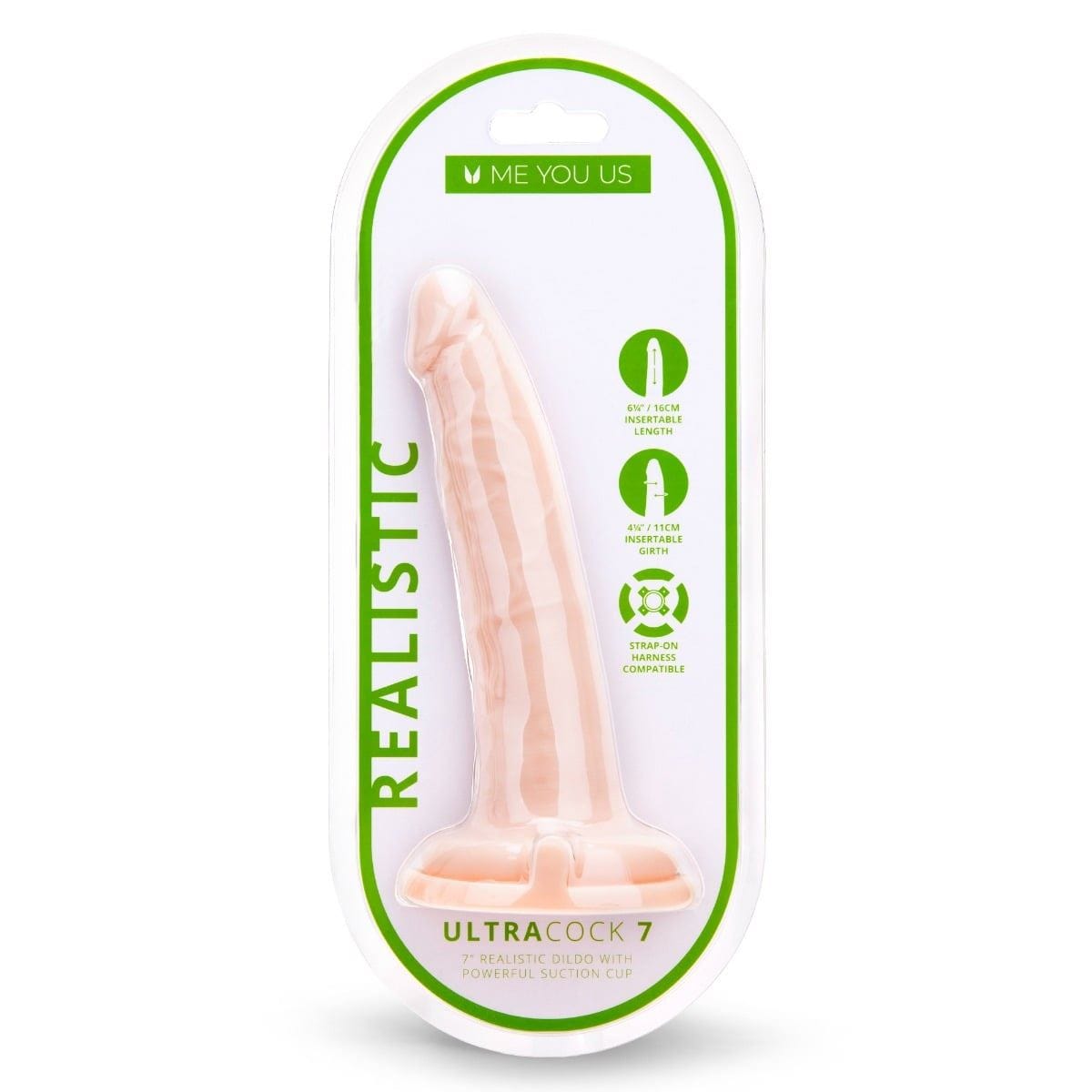 Me You Us Realistic Dildos Me You Us Ultra Cock 7inch Realistic Dildo - Dildo, Realistic Feel Adult Toy