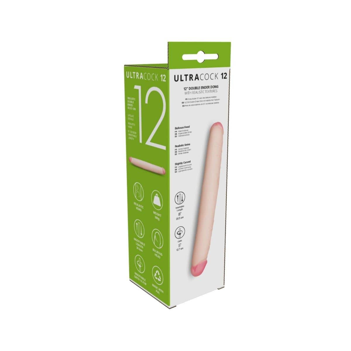 Me You Us Realistic Dildos Me You Us Ultra Cock Double Ended Dildo (12") - Dildo, Double Ended Adult Toy