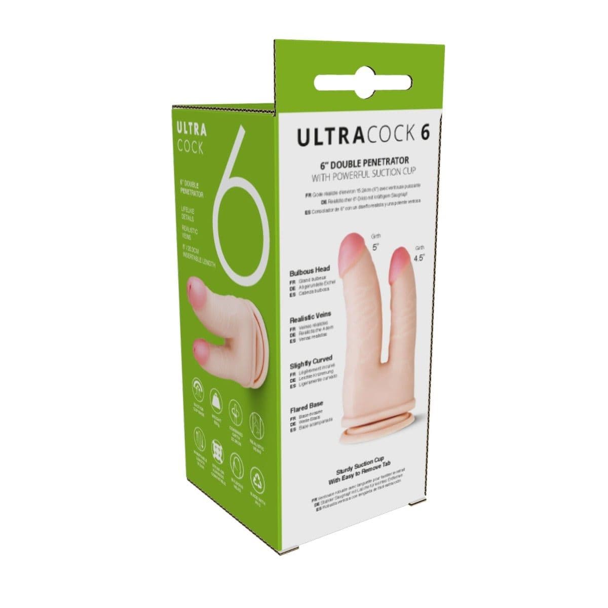 Me You Us Realistic Dildos Me You Us Ultra Cock Double Penetrator Dildo (6") - Dildo, Realistic Feel