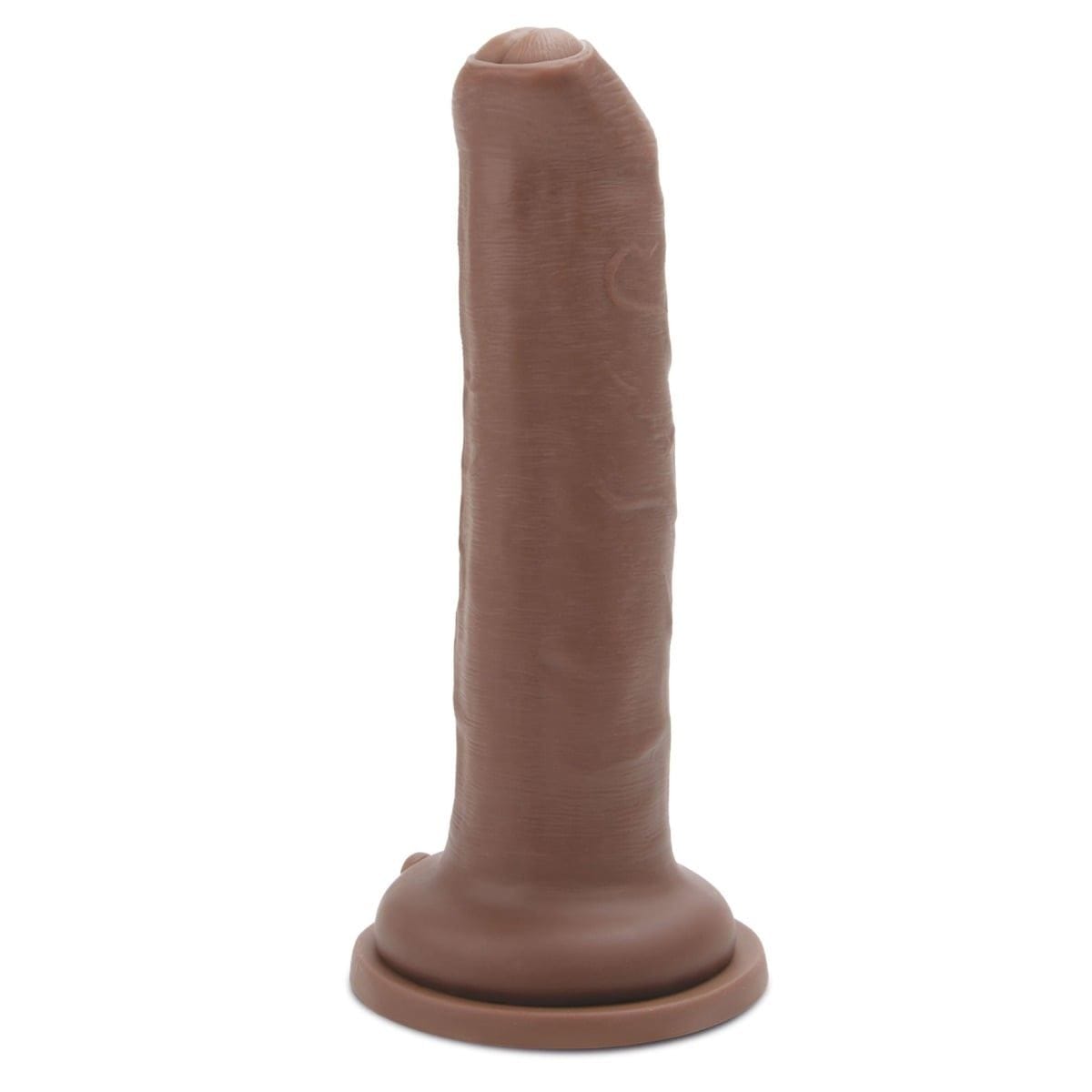 Me You Us Realistic Dildos Me You Us Uncut Ultra Cock 7inch Caramel Realistic Dildo - 7 inch, Realistic