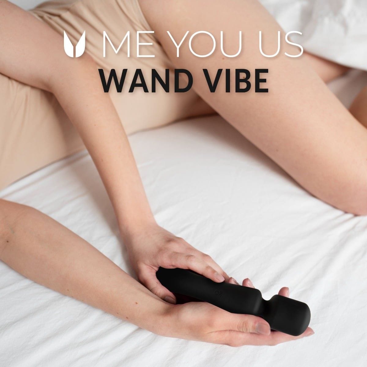 Me You Us Wand Vibrators Me You Us Wand Vibrator Black - Multiple Vibration Modes, Body-Safe Silicone