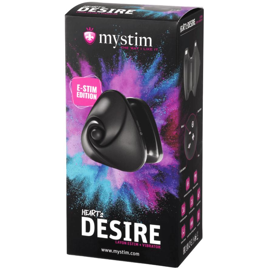 Mystim Clitoral Vibrators Mystim Heart’s Desire eStim Lay-On Vibrator Clitoral Massager USB Waterproof