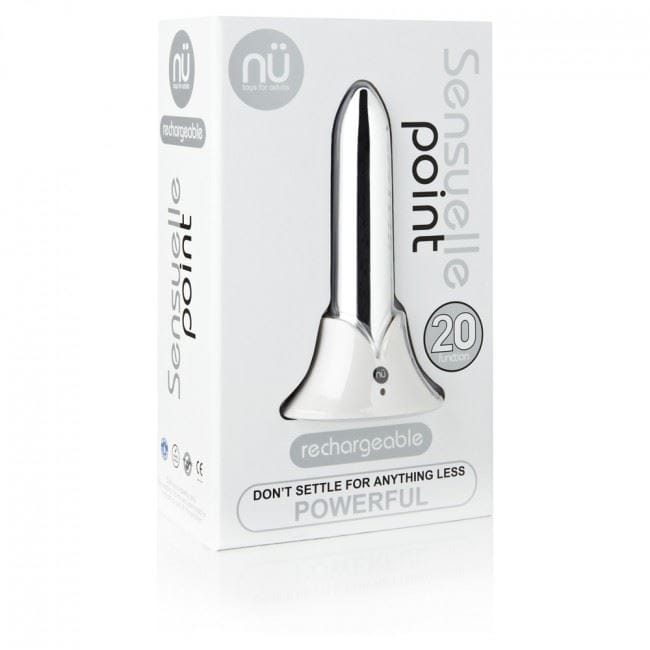 Nu Sensuelle Bullets Nu Sensuelle Point 20 Function Bullet Silver - Vibrator, Multi-Speed
