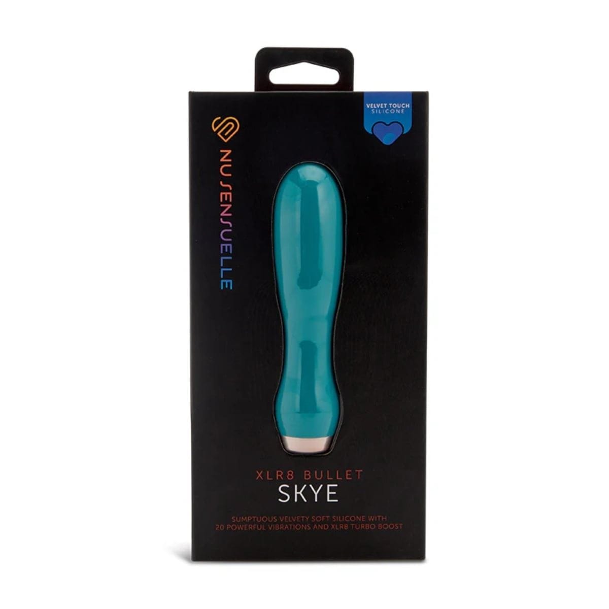 Nu Sensuelle Bullets Skye Velvet Touch Bullet With Turbo Boost Emerald - Vibrator, Multi-Speed