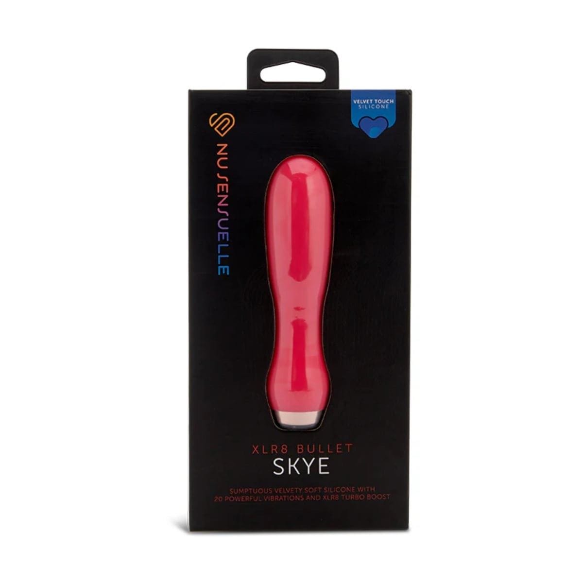 Nu Sensuelle Bullets Skye Velvet Touch Bullet With Turbo Boost Hot Pink - Vibrator, Multi-Speed