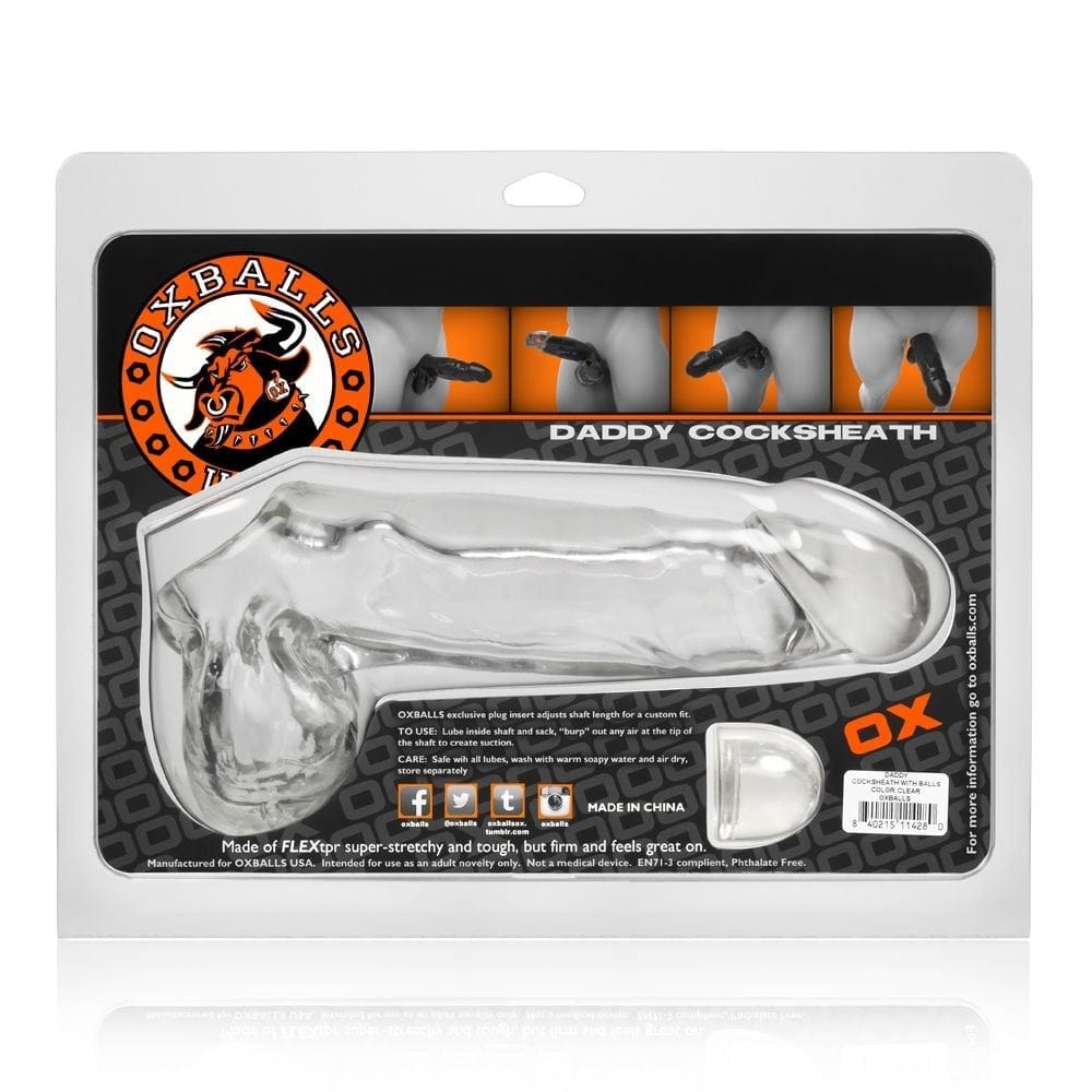 Oxballs Realistic Dildos Oxballs Daddy Clear - realistic, with balls Dildo