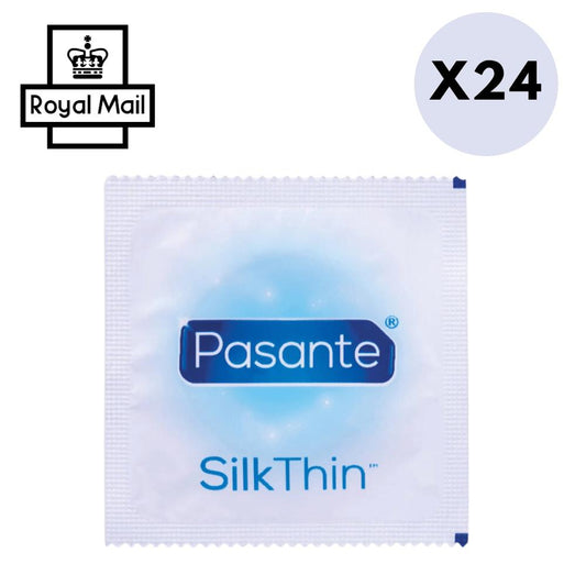 Pasante Condoms 24 Pack Pasante Condoms Silk Thin Ultra Sensitive CE Marked Vegan