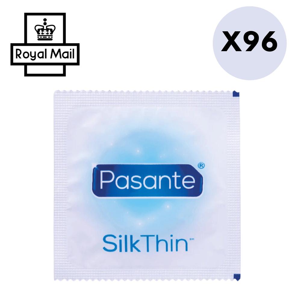 Pasante Condoms 96 Pack Pasante Condoms Silk Thin Ultra Sensitive CE Marked Vegan