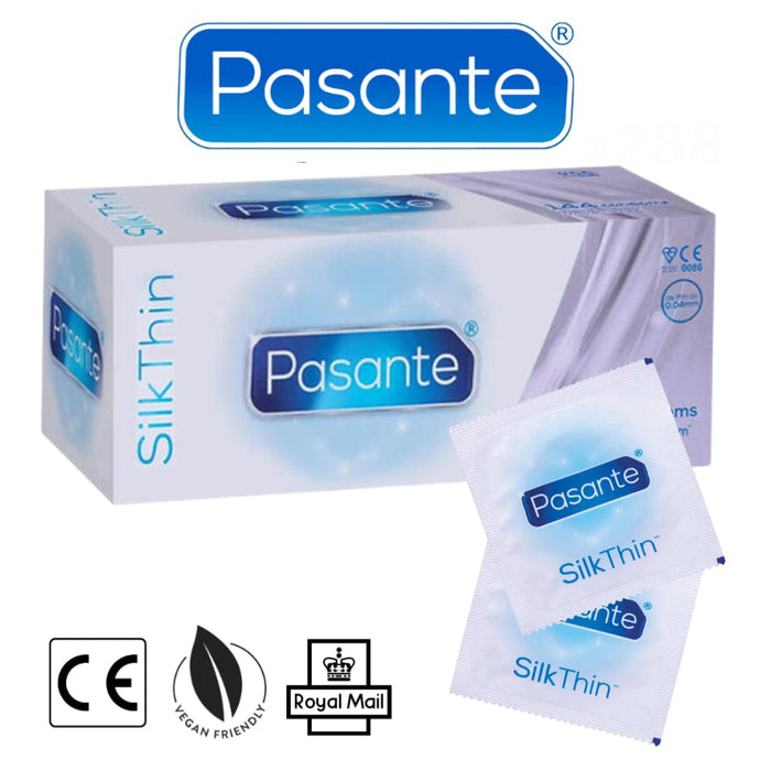 Pasante Condoms Pasante Condoms Silk Thin Ultra Sensitive CE Marked Vegan