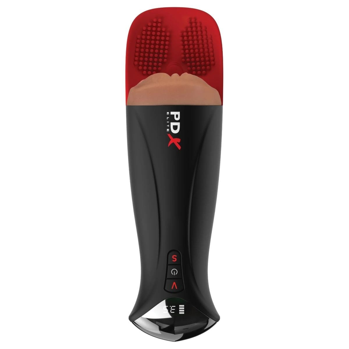 PDX Elite Male Masturbators PDX Elite Fuck-O-Matic Pro Masturbator XL Brown - Masturbator, Textured Sleeve