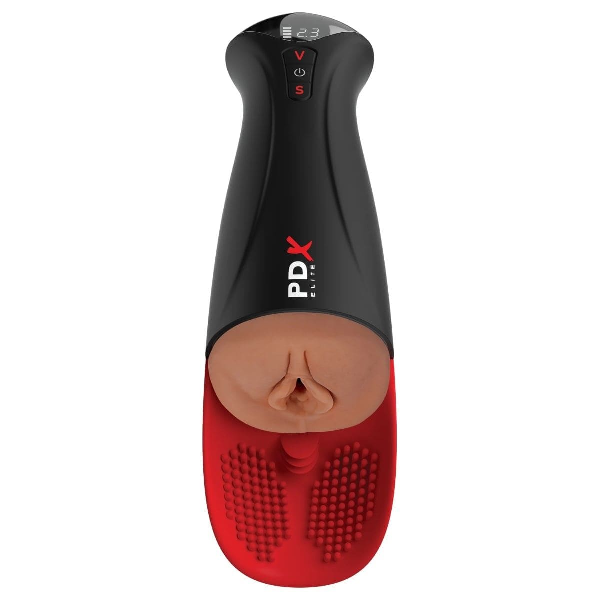 PDX Elite Male Masturbators PDX Elite Fuck-O-Matic Pro Masturbator XL Brown - Masturbator, Textured Sleeve