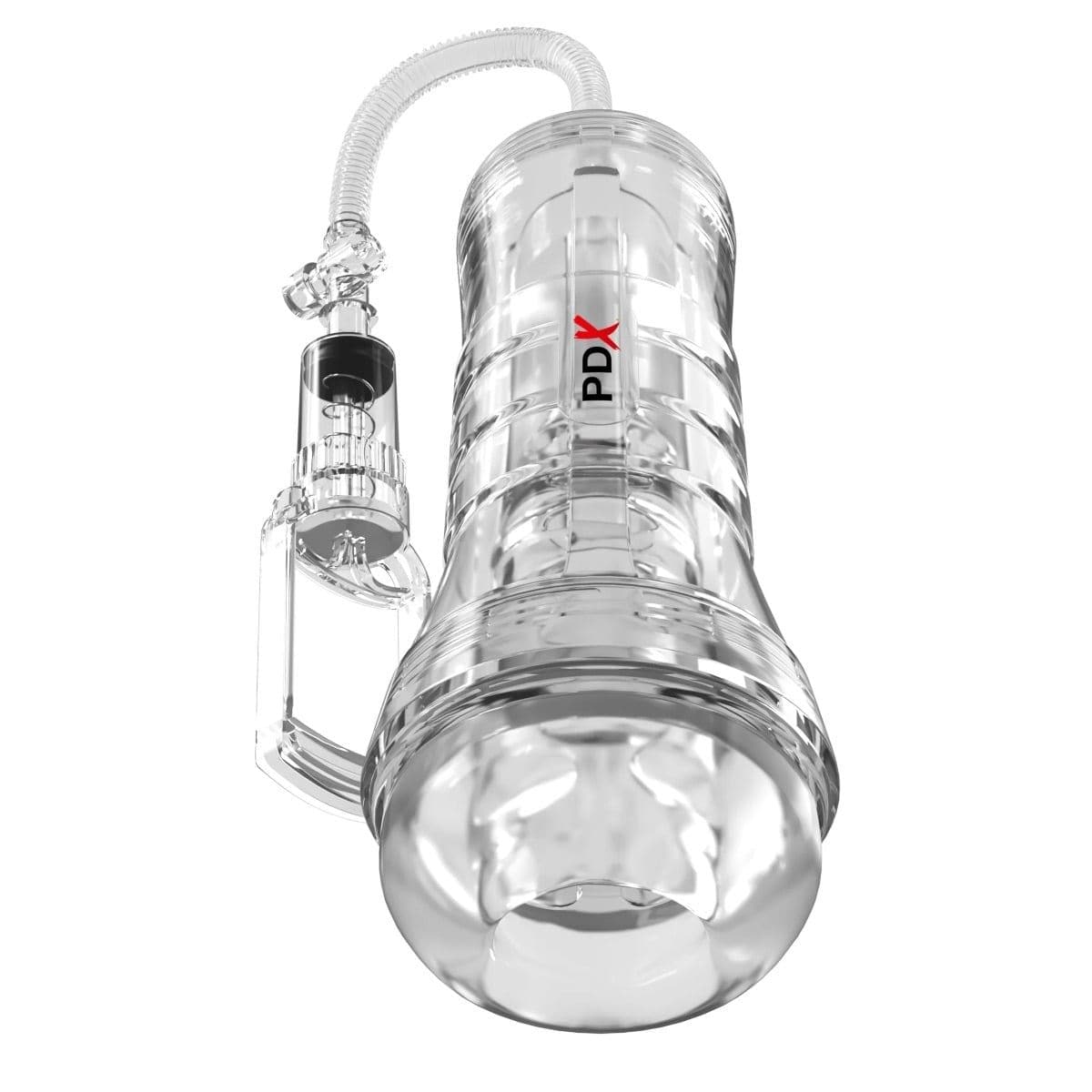 PDX Elite Male Masturbators PDX Elite ViewTube Vac XXL Pump See Thru EZ Grip Pump Stroker Clear Adult Toy