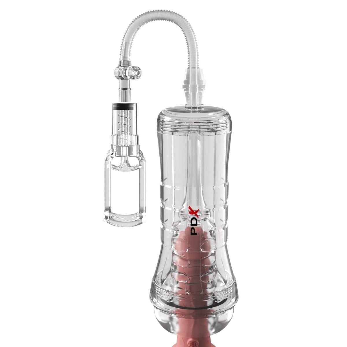 PDX Elite Male Masturbators PDX Elite ViewTube Vac XXL Pump See Thru EZ Grip Pump Stroker Clear Adult Toy